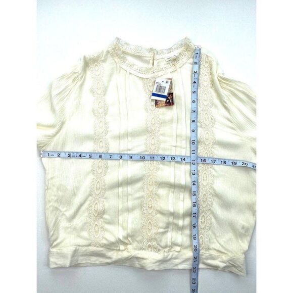 Self Esteem Cream Lace‎ CottageCore Prairie Shirt Sz XL New - Picture 6 of 6
